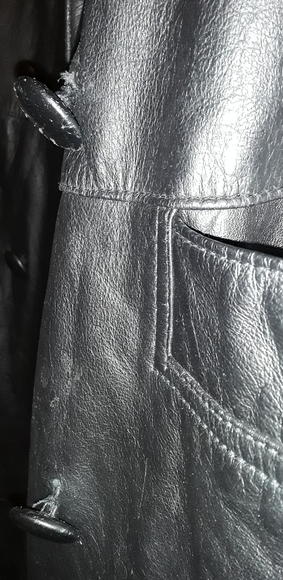 OutBrook Women's Black Leather Coat Size: Small - Picture 5 of 8